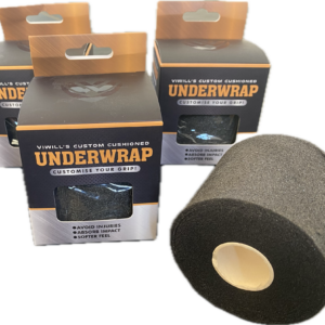 Our original, innovative and patent pending underwrap. Achieve better control, better feel and avoid peak loads on the elbow, wrist and shoulders. 20 meters of magic ready to put in your bag.